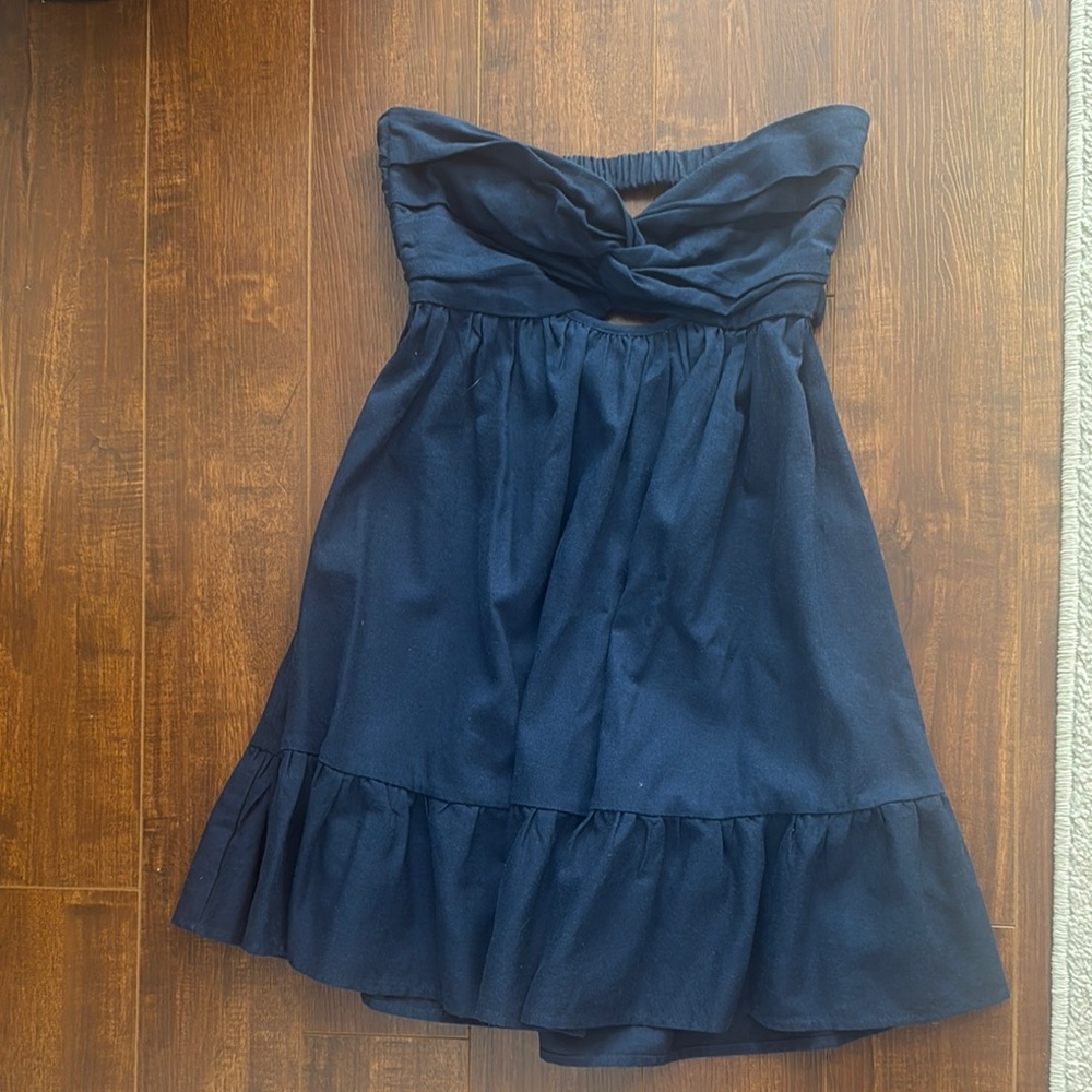 Elegant Strapless Cotton Candy Dress